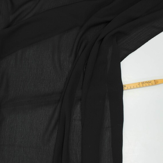 chiffon fabric black