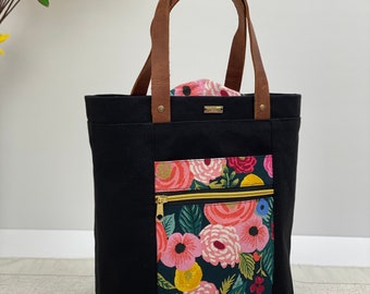 Projekttasche | Handarbeitstasche | Stricktasche | Firefly Tote | Noodlehead | Fieldbag | project bag Hobbytasche |Taschenorganizer |