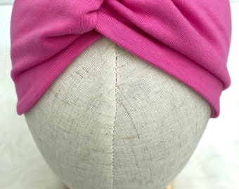 Haarband,Stirnband,Headband,Bandeau,Turbanhaarband,Knotenband,Pink,Bio-Baumwolle,Accessoires,Haaraccessoires