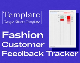 Customer Feedback Tracker – Google Sheets Template