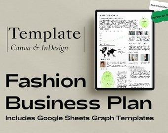 Fashion Business Plan Template - Editable in Canva & InDesign