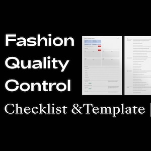 以下が含まれることがあります： ファッション品質管理チェックリスト＆テンプレート。品質管理基準、品質管理チェックリスト、品質管理レポートのセクションを含むチェックリストの2ページ。