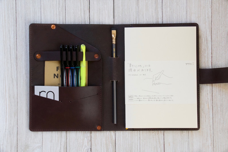Leather Midori Cover Midori A5 Notebook Cover Midori MD Etsy