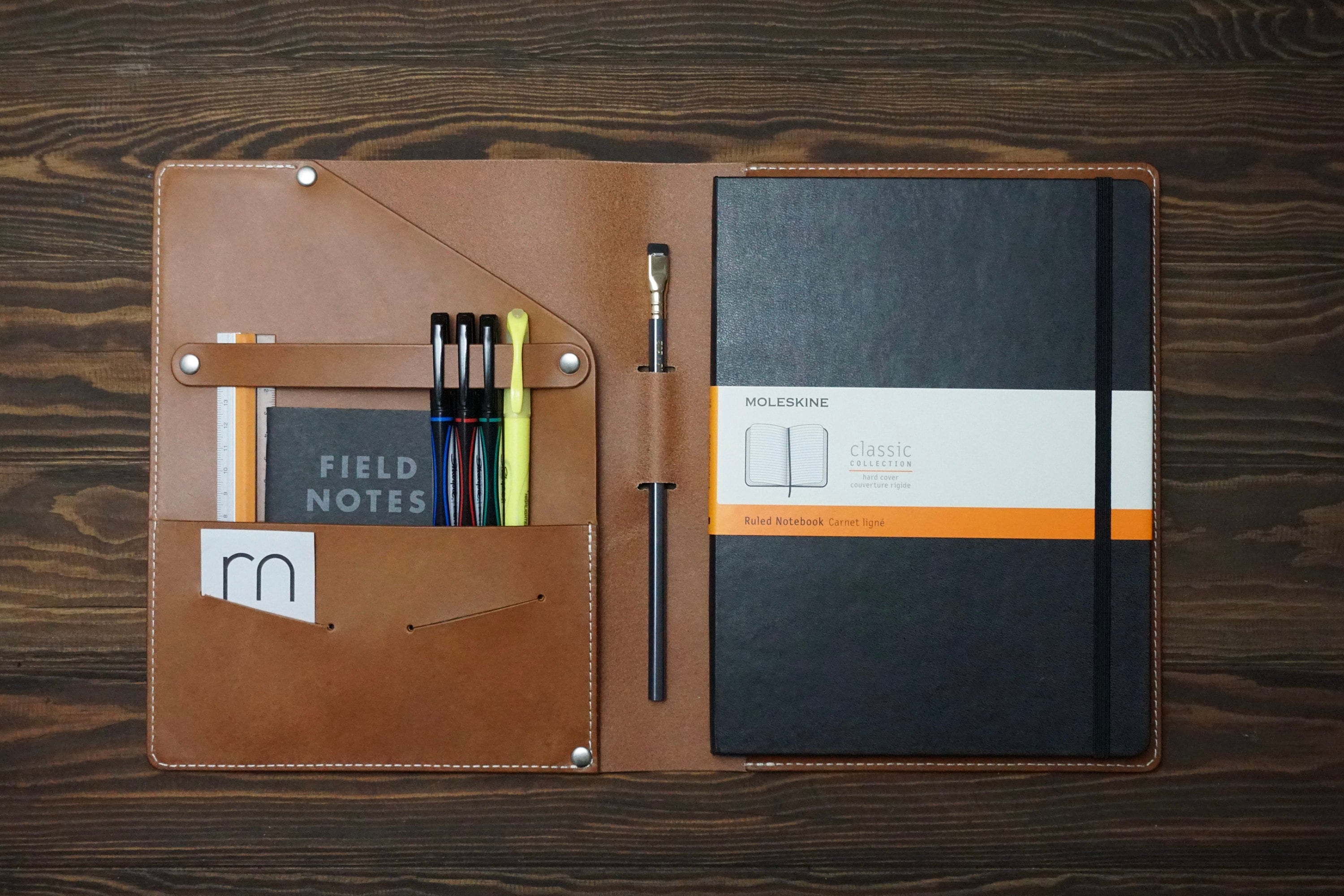 Moleskine XL Lederhülle Moleskine XL Hülle Große Moleskine Etsy