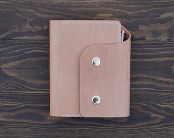 Handmade Leather A6 Notebook Cover: Hobonichi, Midori, Stalogy