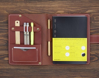 Handmade Leather B6 Notebook Cover: Stalogy Compatible, Personalized Options