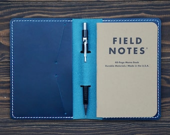 Field Notes Cover, Personalized Field Notes Cover, Leather Field Notes Cover, Moleskine Cahier, 3.5 x 5.5 notebook cover, Full Grain Leather