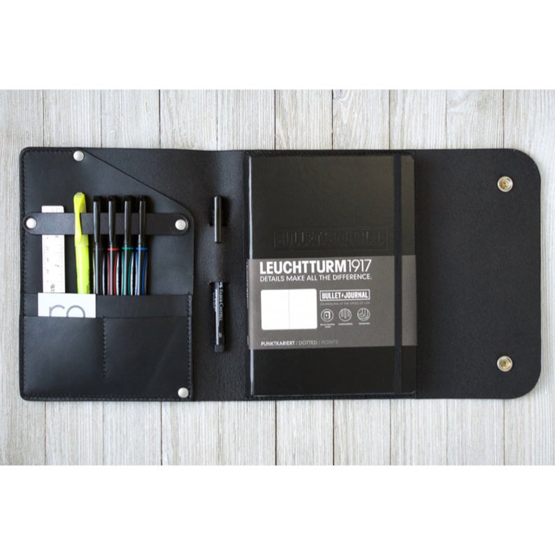 Leather A5 Leuchtturm1917 Moleskine Bullet Journal Cover Etsy