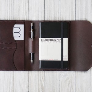 Leather A6, Leuchtturm1917, Bullet Journal, Cover - Hand Stitched Vegetable Tanned Leather