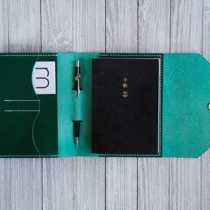 Handmade Leather A6 Notebook Cover: Hobonichi, Midori, Stalogy