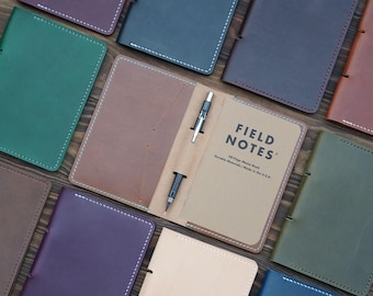 Personalized Full Grain Leather Field Notes Cover: Handmade in TN