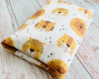 Diaper bag • Changing bag • Little Lion Jungle Friends Safari • Cotton fabric 25 x 35 cm • Gift birth baby boy girl