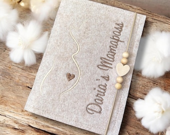 Mutterpasshülle • personalisiert mit Name• Mama Silhouette • Umschlag Mutterpass • Mutterpass • Mutterpass Hülle • Mamapass Mamipass neutral