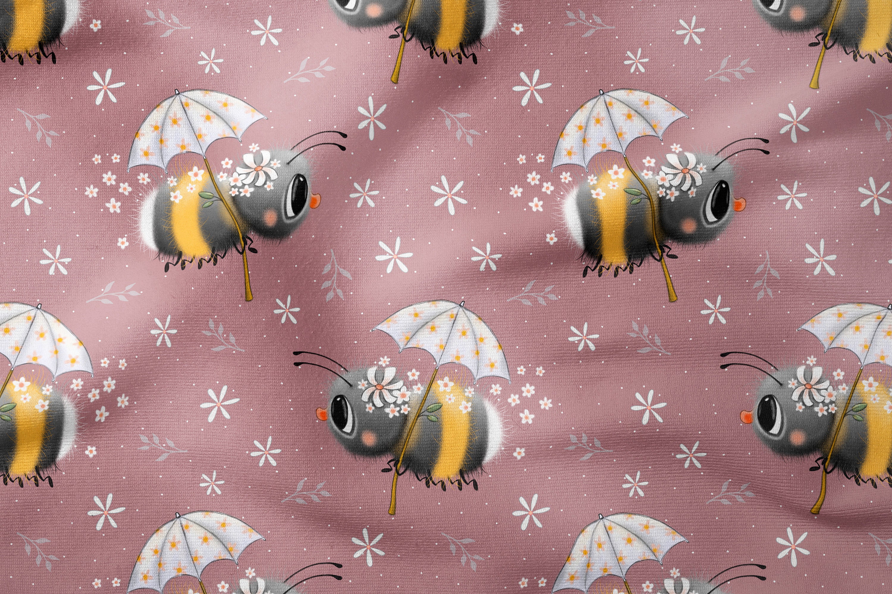 Hummel print fabric