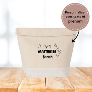 Lunch Box Isothermique Personnalisée - Cadeau Idéal pour Maîtresse, Nounou, ATSEM, Éducatrice