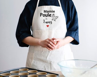 Tablier De Cuisine Pour Mamie - Message "Tout Est Meilleur Quand Mamie Cuisine", Réglable, Cadeau Fête Des Mères/Noël - 5
