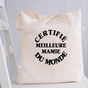 Bolso de mano personalizado para la mejor abuela, bolso de mano de lona, bolso de mano, bolso de mano de regalo para mujer, regalo de mujer, bolso de mano del día de la abuela