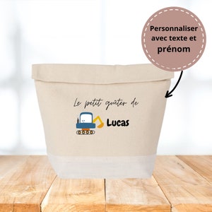 Sac Déjeuner Isotherme pour Enfants - Personnalisable avec Prénom creuseurs- Idée cadeau pour enfant/ Repas personnalisé/ Sac à goûter.