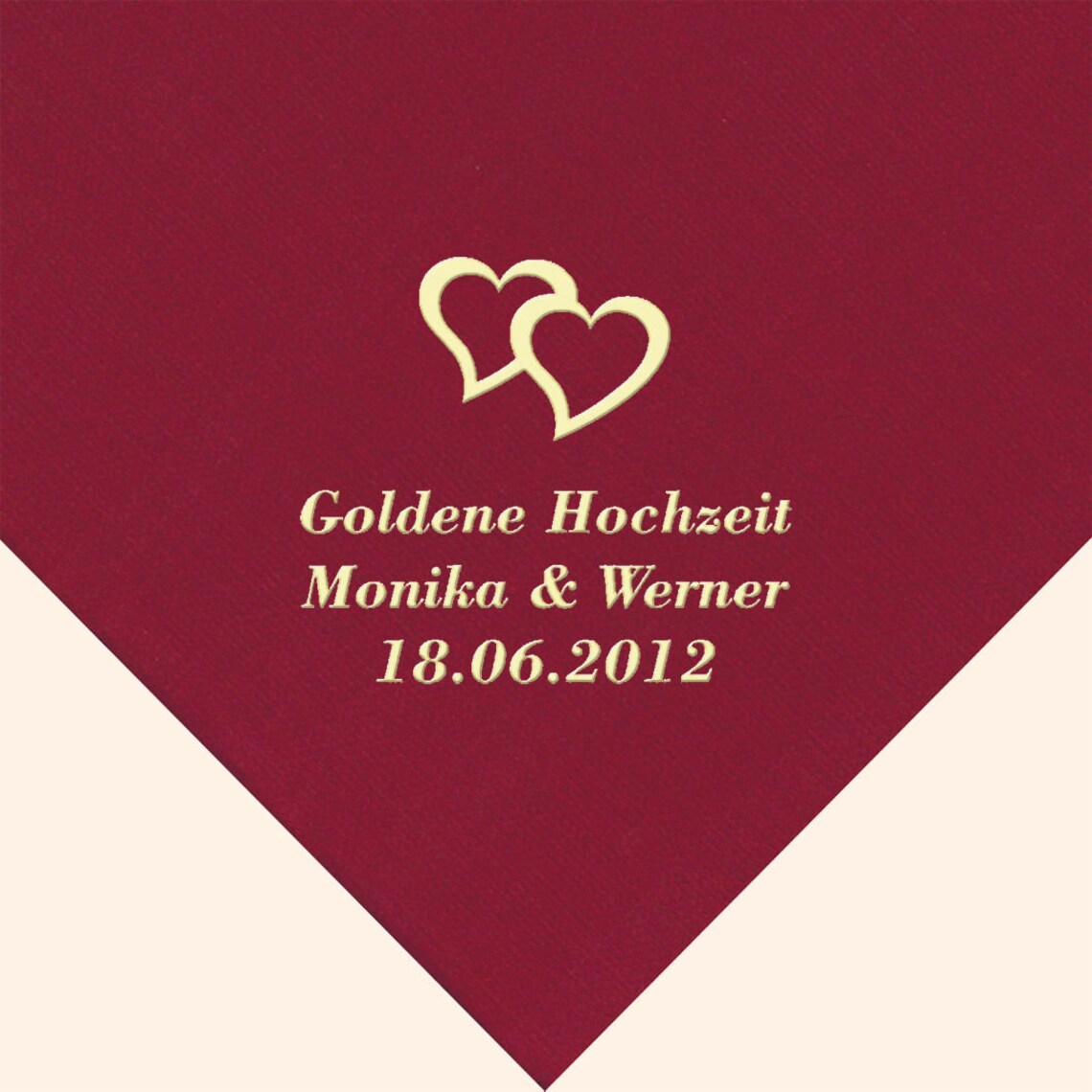 50 Servietten für Goldene Hochzeit bedruckt mit Motiv nach Etsy 日本