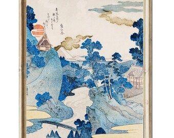 Japanese woodblock ukiyo e wallart Poster Vintage digital download