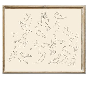 Cottage deco meadow wallart Poster Vintage digital download Cottage deco Warm Tone Vintage Wall Art