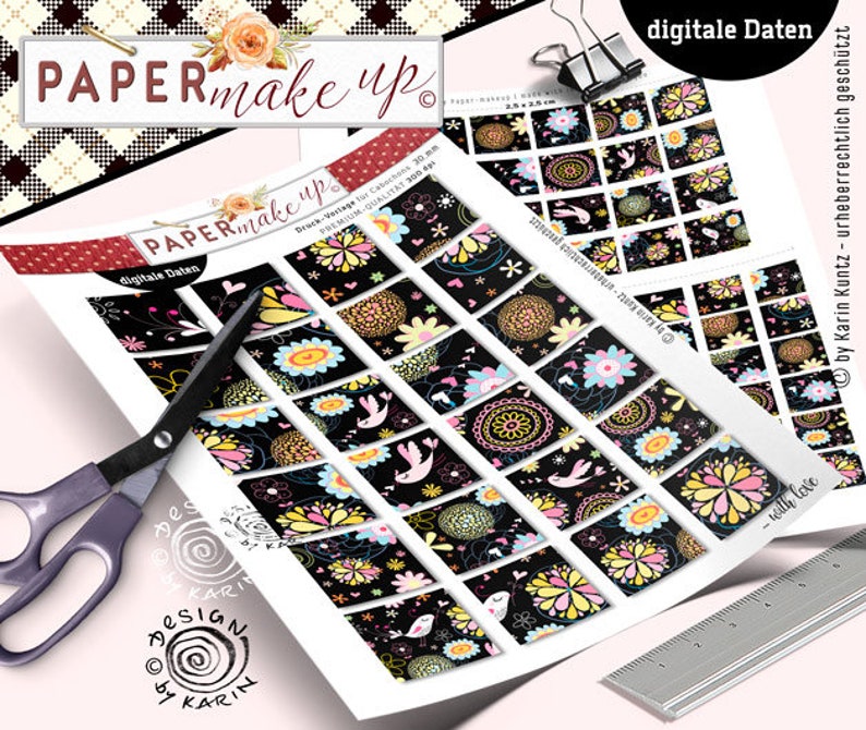 24x design templates digital collage sheets square in 4 sizes Instant Instant Download PDF/JPG 153 image 2