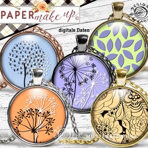 42x cabochon design | digital collage sheets | Big Bundle Doodles Pastel | 5 sizes | Instant Instant Download PDF/JPG - #144
