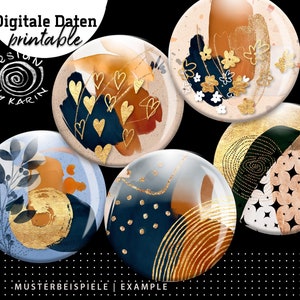 20x Design-Vorlagen - 4 sizes 38 + 30 + 25 + 18mm - digitale collagen sheets printable images - sofort-instant-Download PDF/JPG - Nr 512