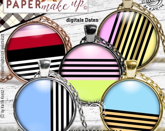 30x design cabochon templates digital collage sheets | colors | 1 inch circles and more | Instant Instant Download PDF/JPG - #271