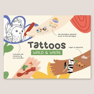 Temporary children's tattoos forest & meadow