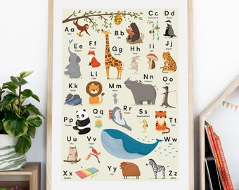 ABC poster, animal alphabet - DIN B2