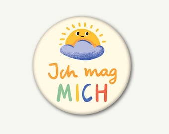 Magnet Ich mag mich Affirmation 37 mm