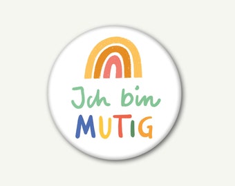 Magnet Ich bin mutig Affirmation 37 mm