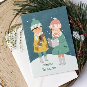 Grußkarte Weihnachten - Chor