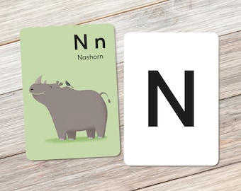 Alphabet animal: N pour Rhinoceros