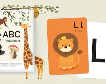 ABC Alphabet Card Set, DIN A6 (105 x 148 mm)