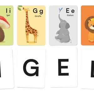 Juego de tarjetas con el alfabeto ABC, DIN A6 105 x 148 mm imagen 3