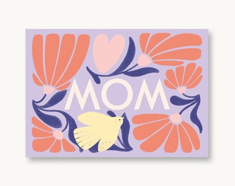 Postkarte WOW MOM Muttertag