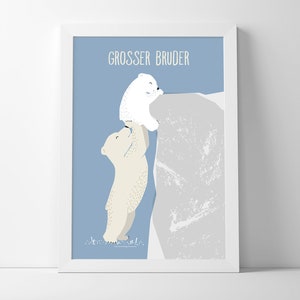 SALE - Grosser Bruder, Poster DIN A3