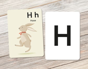 Alphabet animal: H pour lapin