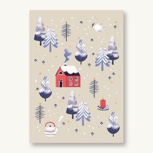 Postkarte Winter / Hygge / gemütliche Winterzeit