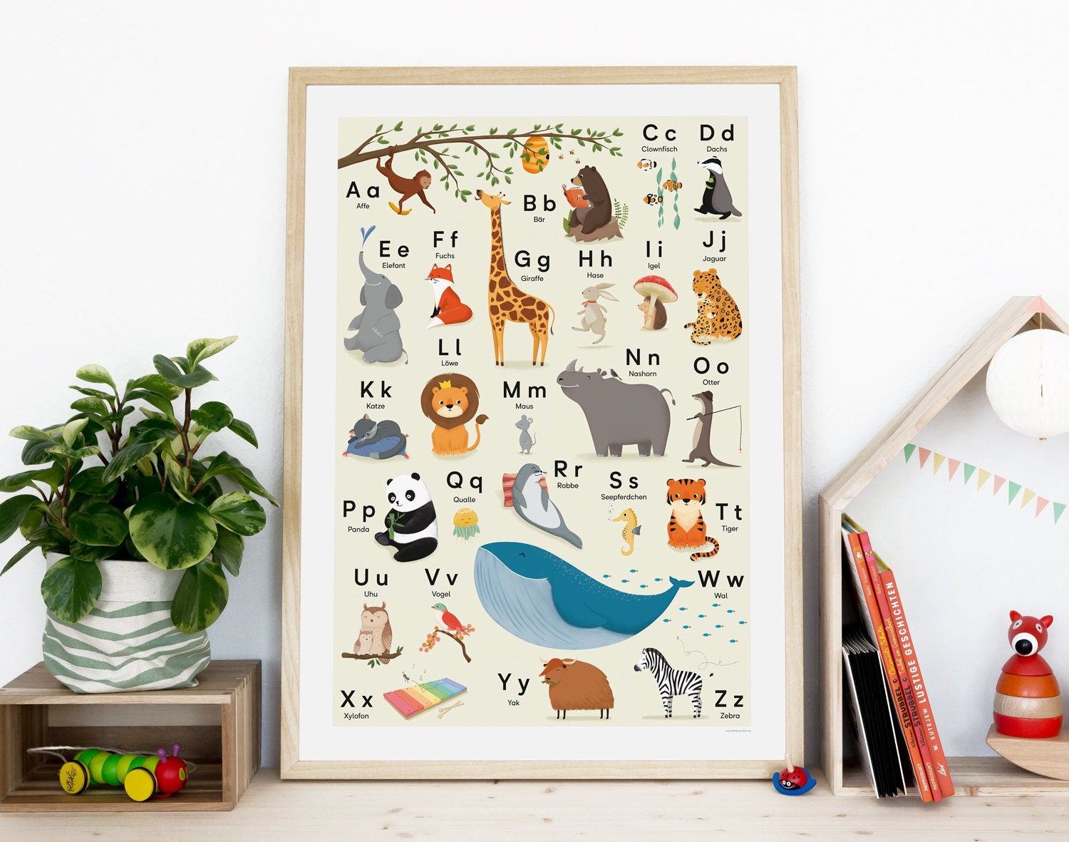 Affiche Abc, Alphabet Animalier - Din B2