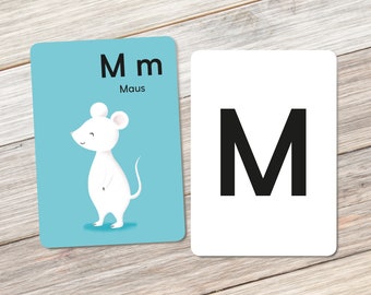 Animal alphabet: M like mouse