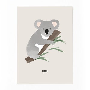 Postkarte "Hello" Koala