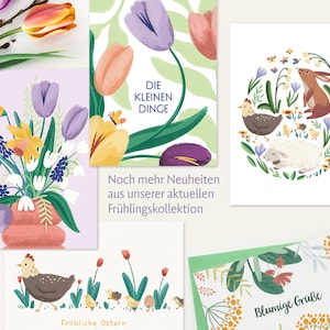 Postkarte Frühling Tulpen Die kleinen Dinge Bild 3