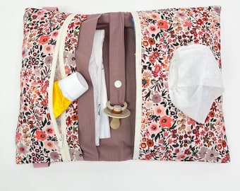 Wickeltasche Windeltasche Flowers Coral