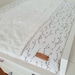 Changing table mat with waterproof separate support willow branch with terry cloth white 