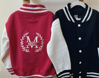 College Jacke mit Wunschnamen, Kinderjacke