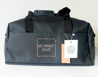 Weekender/Kliniktasche MOMMY BAG schwarz - Wasserabweisend