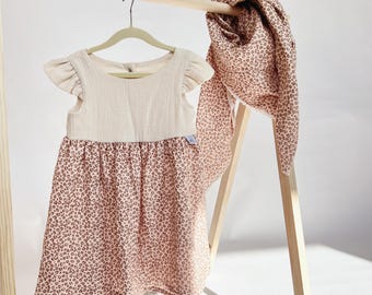 Premium Kleid Baumwoll-Musselin Leo